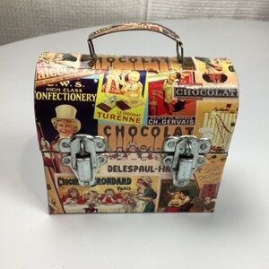 Vintage Retro Macbeth Collections Metal Dome Tin Lunch Box